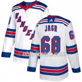 New York Rangers Trikot Jaromir Jagr 68 Adidas 2017-2018 Weiß Authentic - Dame